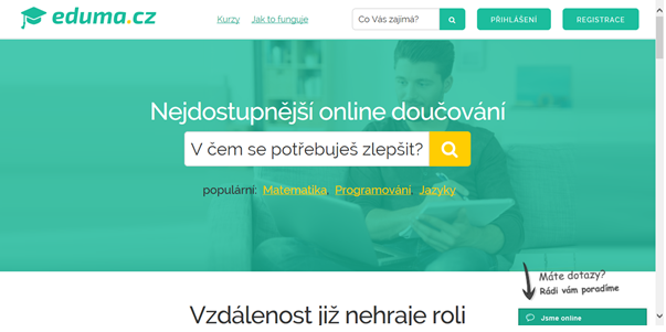  Představujeme startup Eduma.cz, chytrou platformu pro online doučování